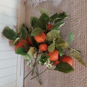 FAUX FRUIT PICK WITH ORANGES